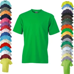 JN002 James+Nicholson Komfort Rundhals Schwer T-Shirt kurzarm