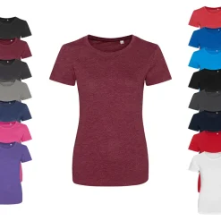 JT001F Just Ts & Polos Damen T-Shirt mit Triblend-Gewebe