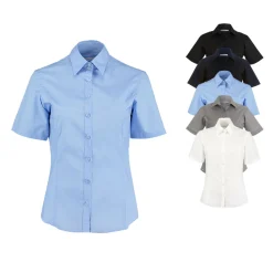 K742F Kustom Kit Damen Bluse Kurzarm Bügelleicht