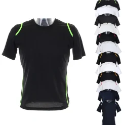 K991 Gamegear Cooltex Herren T-shirt mit eingefasstem Kragen