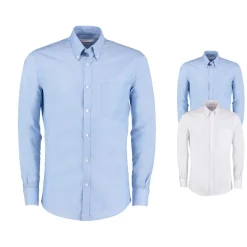 K182 Kustom Kit Hemd Langarm Oxford Shirt Long Sleeve