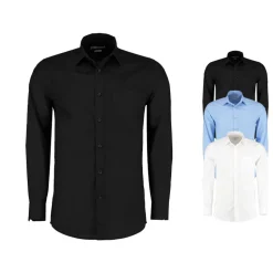 K142 Kustom Kit Hemd Langarm Poplin Shirt Long Sleeve