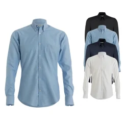 K184 Kustom Kit Herren Hemd Langarm Slim Fit Oxford Shirt