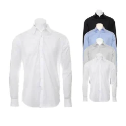 K192 Kustom Kit Herren Hemd Langarm Slim Fit