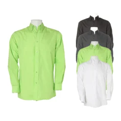 K140 Kustom Kit Herren Hemd Langarm Poplin Long Sleeved