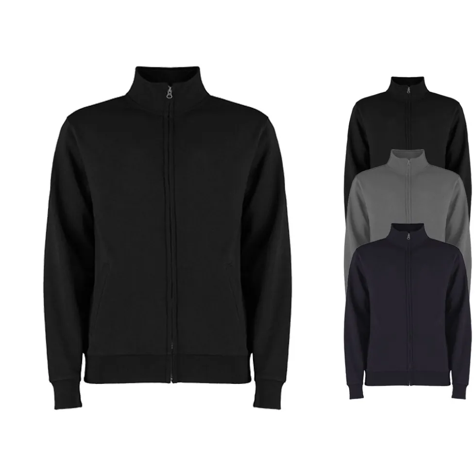 K334 Kustom Kit Mittelschweres Sweatshirt mit Reißverschluss