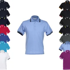 K409 Kustom Kit Polohemd Poloshirt Tipped Collar Polo