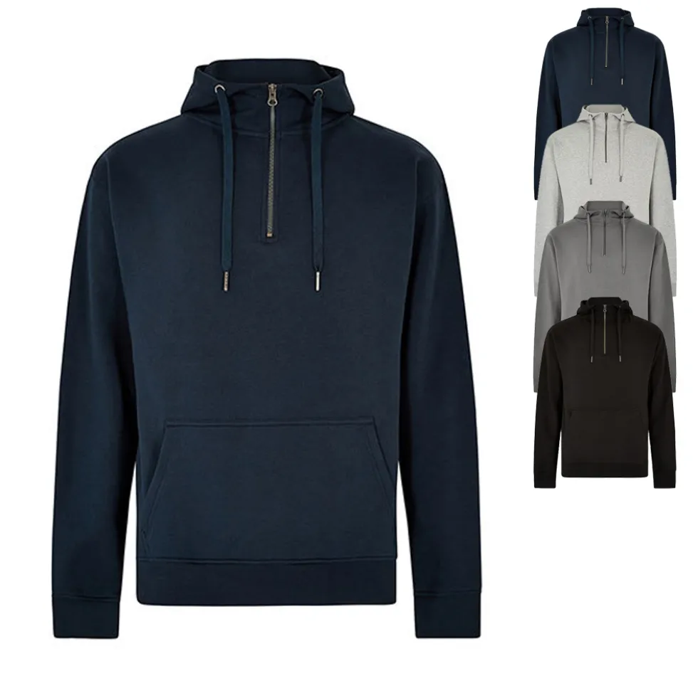 K336 Kustom Kit Regular 1/4-Reißverschluss Kapuzen-Sweatshirt