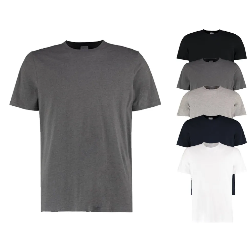 K507 Kustom Kit T-Shirt mit Saum und Ärmelbündchen mit Doppelnaht