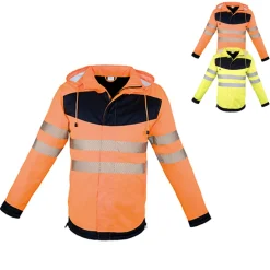 KX1004 Korntex EOS Hi-Vis Arbeitskleidung Parka mit großer Druckfläche auf der Brust