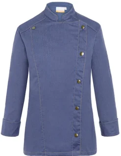 KY053 Karlowsky Damen Kochjacke Jeans-Style