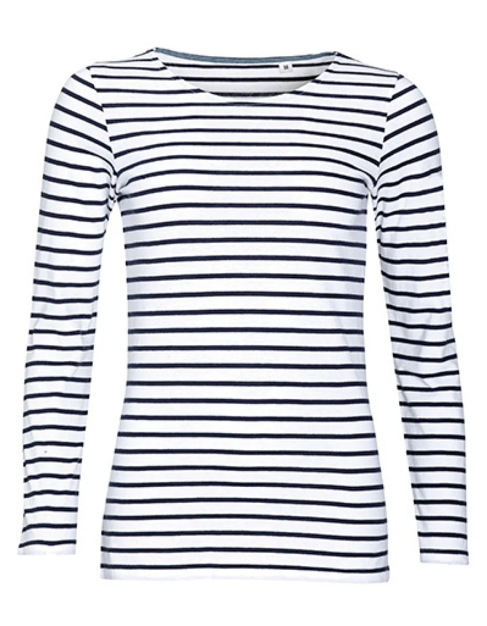 L01403 SOL´S Damen Langarm T-Shirt Marine Gestreift