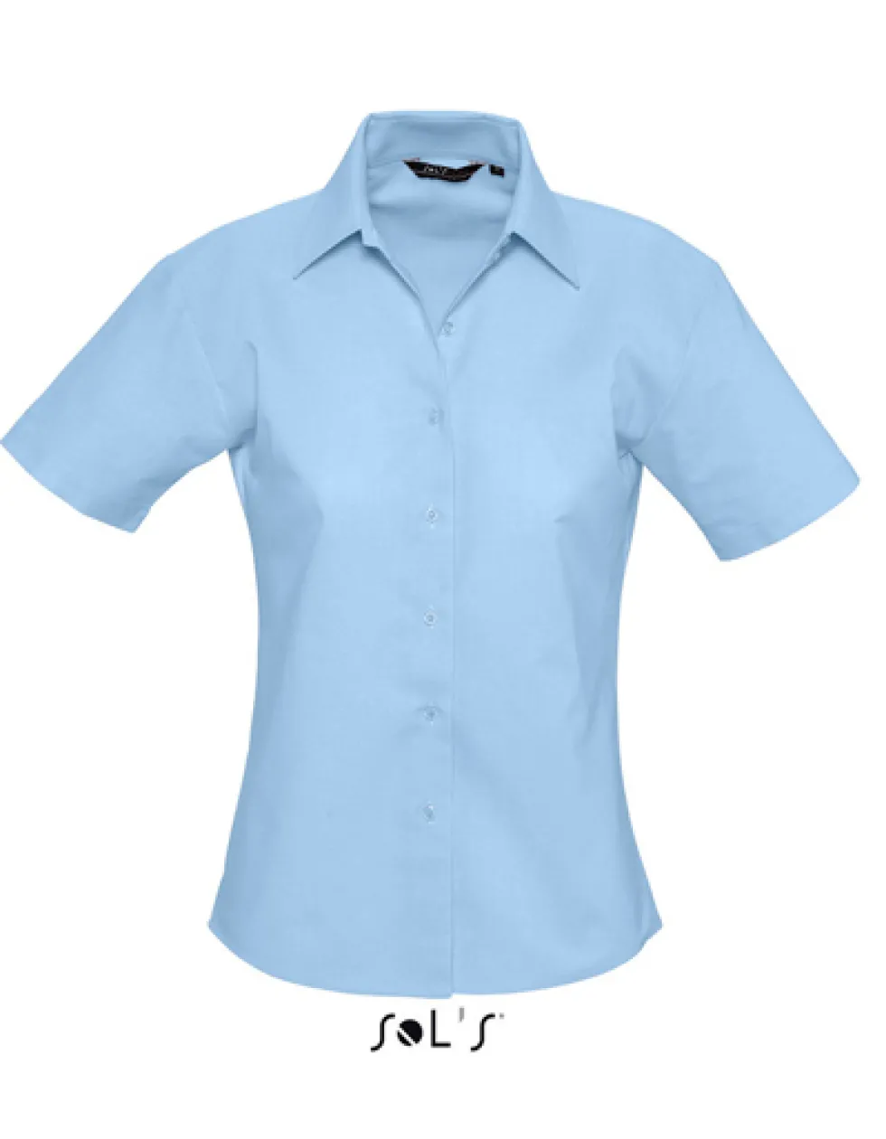 L610 SOL´S Damen Oxford-Kurzarmbluse Elite