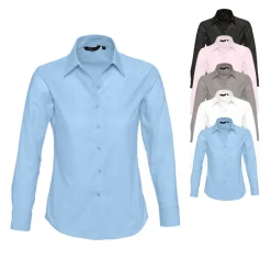 L611 SOL´S Damen Oxford-Langarmbluse Embassy