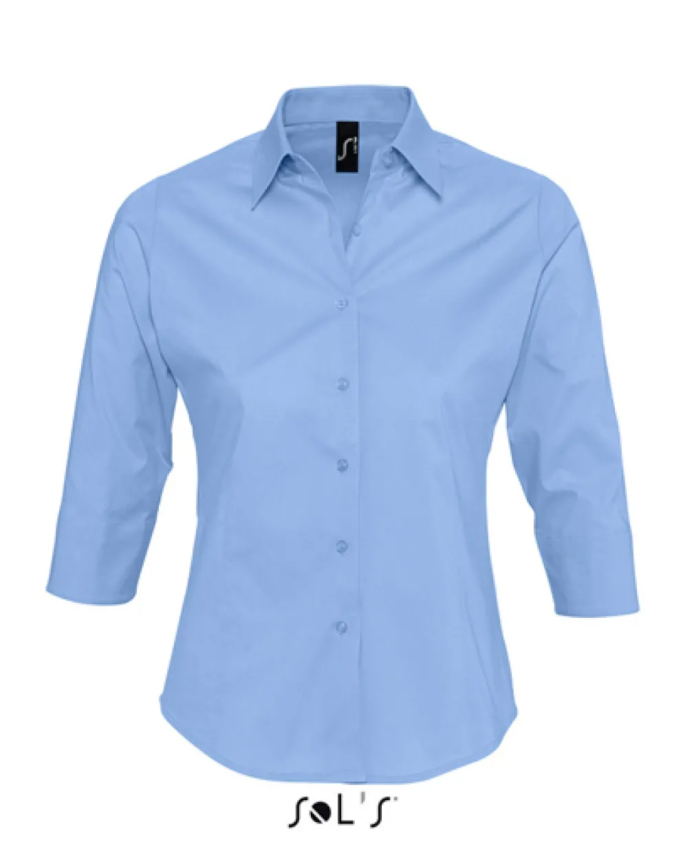 L631 SOL´S Damen Stretch-3/4-Armbluse Effect