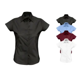 L630 SOL´S Damen Stretch-Kurzarmbluse Excess
