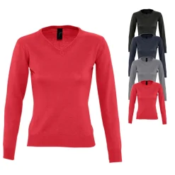 L411 SOL´S Damen Sweatshirt Pullover GalaxyV Ausschnitt