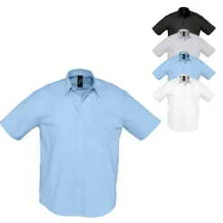 L612 SOL´S Herren Oxford-Kurzarmhemd Brisbane