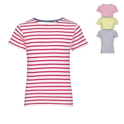 L01400 SOL´S Kinder Rundhals T-Shirt Miles Gestreift