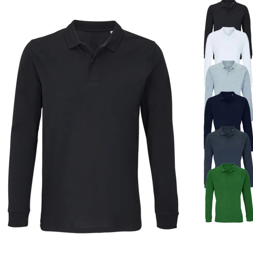 L04241 SOLS Unisex Polo Shirt langarm Planet