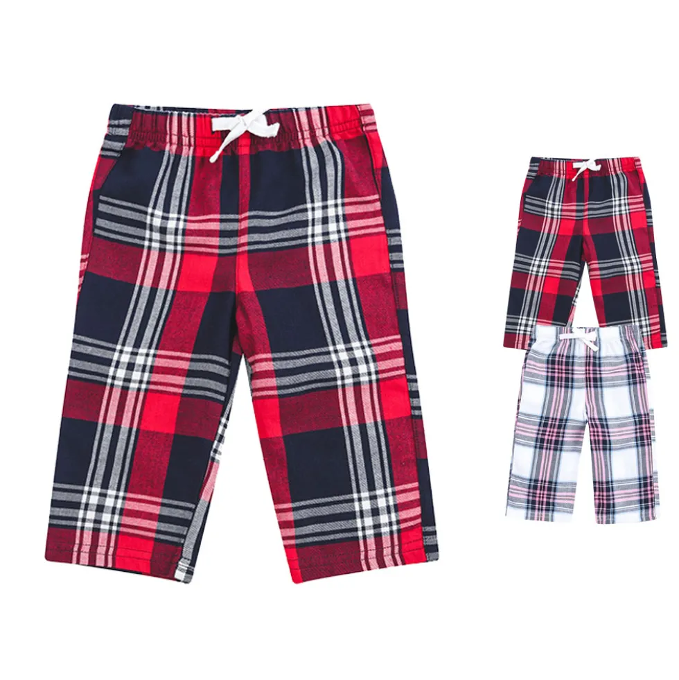 LW083 Larkwood Baby Tartan-Hose Jogginghose