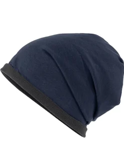 MB7131 Myrtle beach Lässige Mütze mit Fleece-Kontrastabschluss