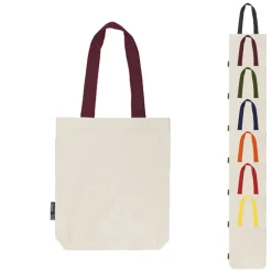 NE90002 Neutral Twill Tasche mit Henkeln in Kontrastfarben