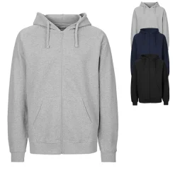 NET63301 Tiger Cotton by Neutral Unisex Tiger Baumwolle Kapuzenjacke