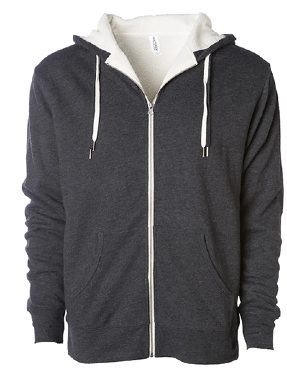 NP352 Independent Unisex Kapuzenjacke mit Sherpa-Futter und Reißverschluss