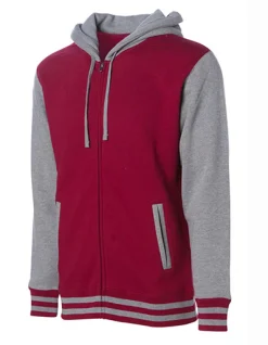 NP351 Independent Unisex schwerer Varsity-Kapuzenjacke mit Reißverschluss