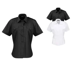 PW312 Premier Workwear Damen Piloten Bluse kurzarm