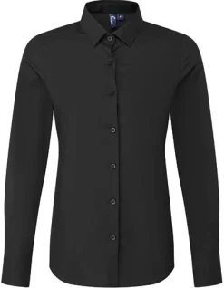 PW303 Premier Workwear Damen Poplin Bluse langarm
