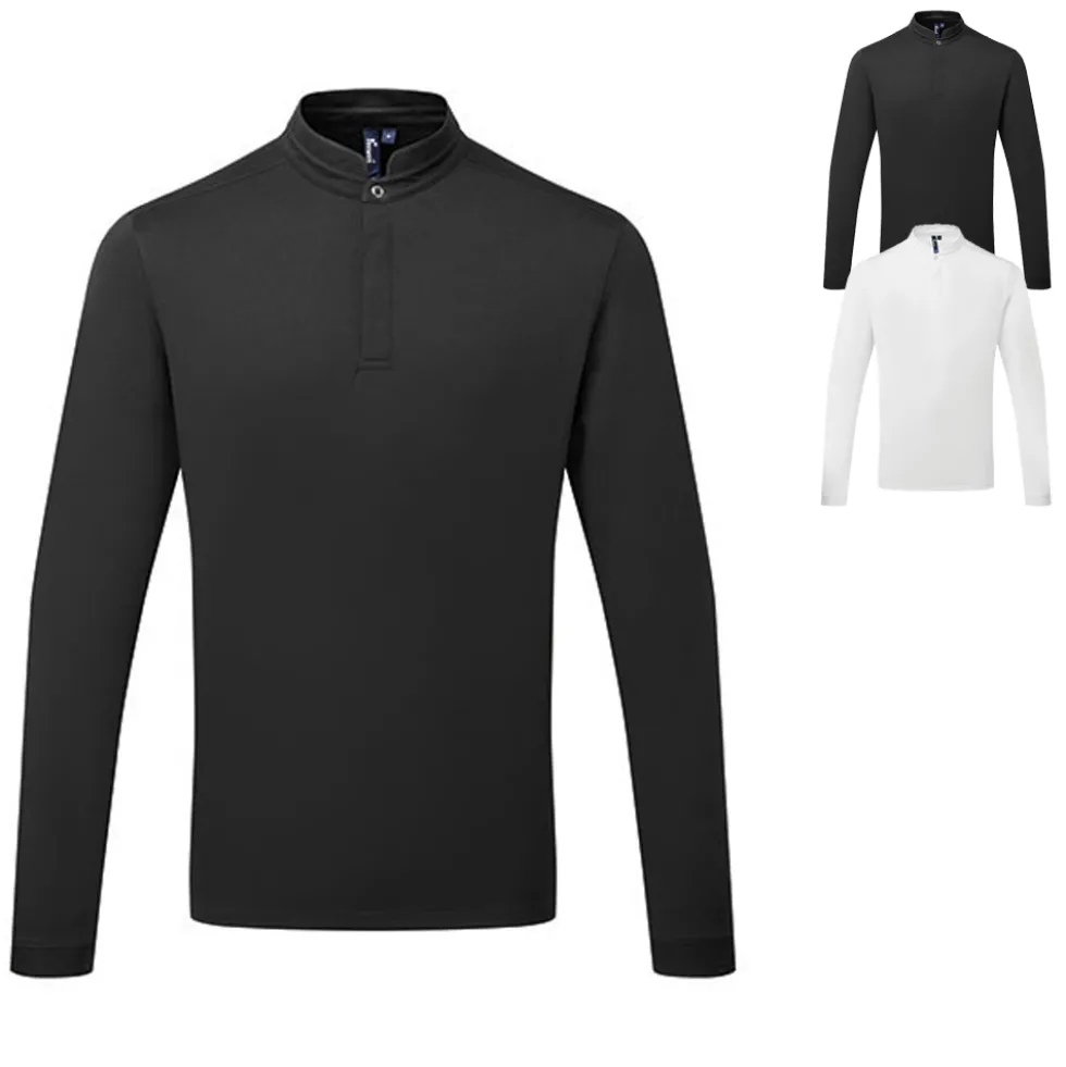 PW647 Premier Workwear Essential ´Coolchecker®´ Chefs Shirt Polo langarm