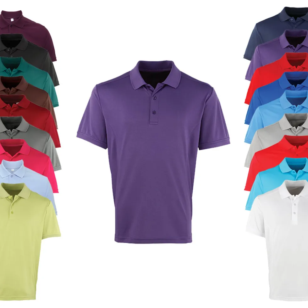 PW615 Premier Workwear Herren Coolchecker® Piqué Polo