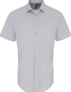 PW246 Premier Workwear Herren Hemd mit weichem dehnbarem Gewebe