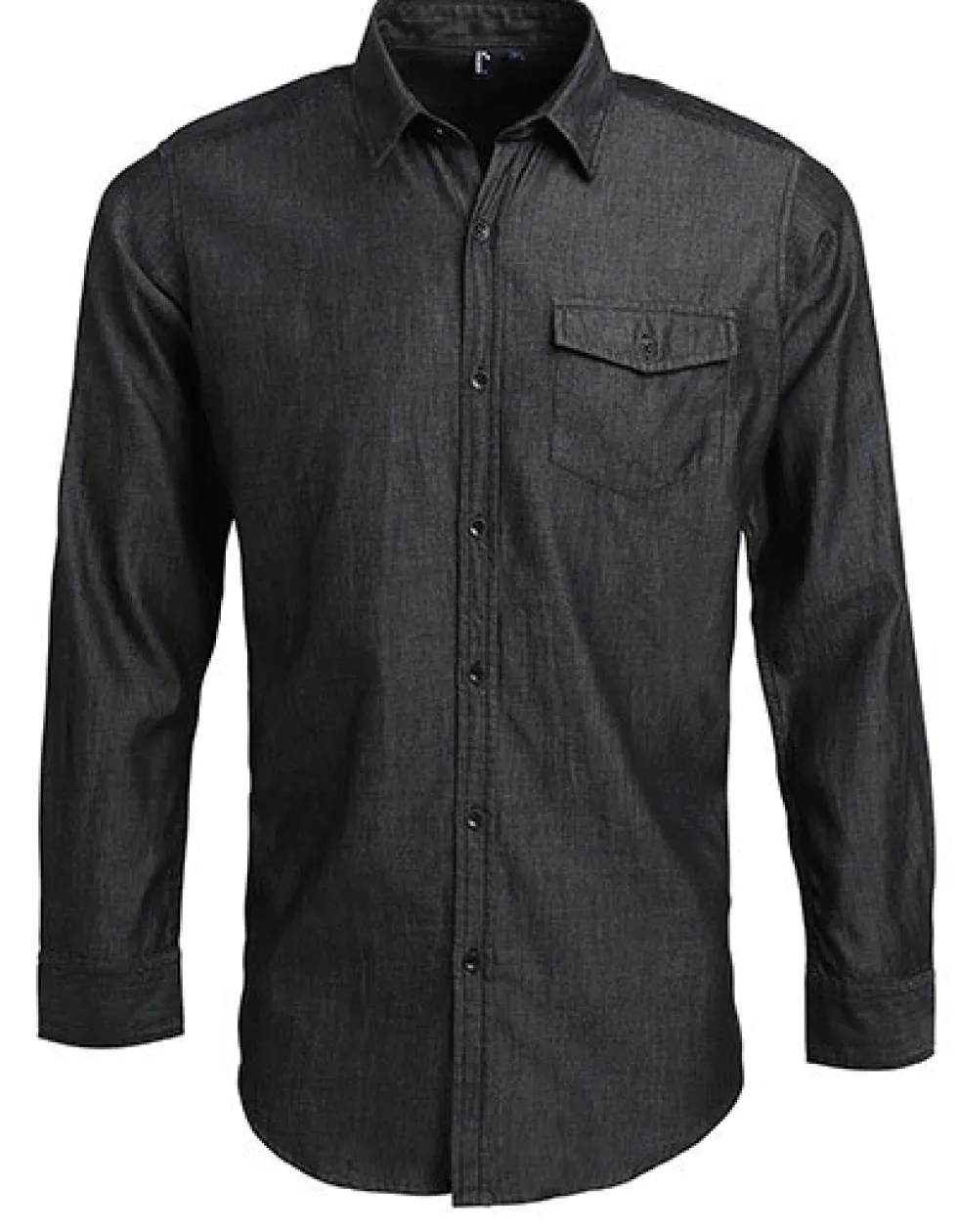 PW222 Premier Workwear Herren Jeanshemd aus 100% Baumwolle