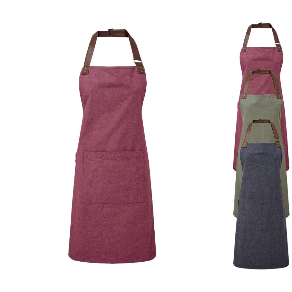 PW144 Premier Workwear Latzschürze mit doppelter D-Ring-Verschluss an der Taille