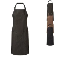 PW113 Premier Workwear Latzschürze Bio-Denim Fairtrade Schürze