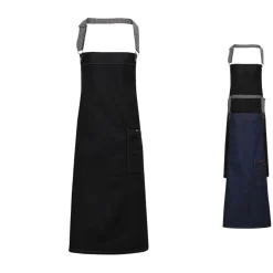 PW134 Premier Workwear Latzschürze mit XL-Jeanstasche mit Naht- und Nietendetail