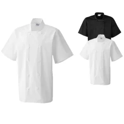 PW656 Premier Workwear Pflegeleichte kurzärmelige Kochjacke