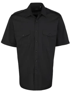PW212 Premier Workwear Piloten Hemd kurzarm