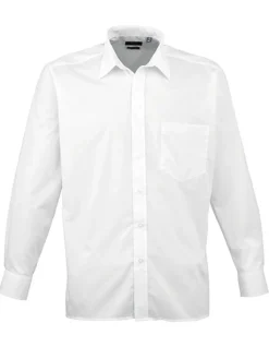PW200 Premier Workwear Poplin langarm Hemd (Herrenhemd/Langarm)