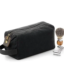 QD651 Quadra HERITAGE gewachster Baumwoll-Canvas Kulturbeutel