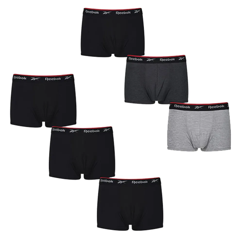 RBK8260 Reebok Herren kurze Sport Unterhose Boxer - Redgrave (3er Pack)