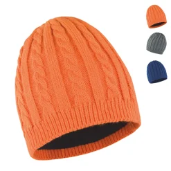 RC370 Result Winter Essentials Wintermütze mit Grobstrick-Zopfmuster