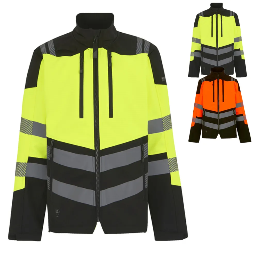 RG760 Regatta High Visibility Hi-Vis X-Pro 3-lagige Softshell Jacke (Klasse 2)