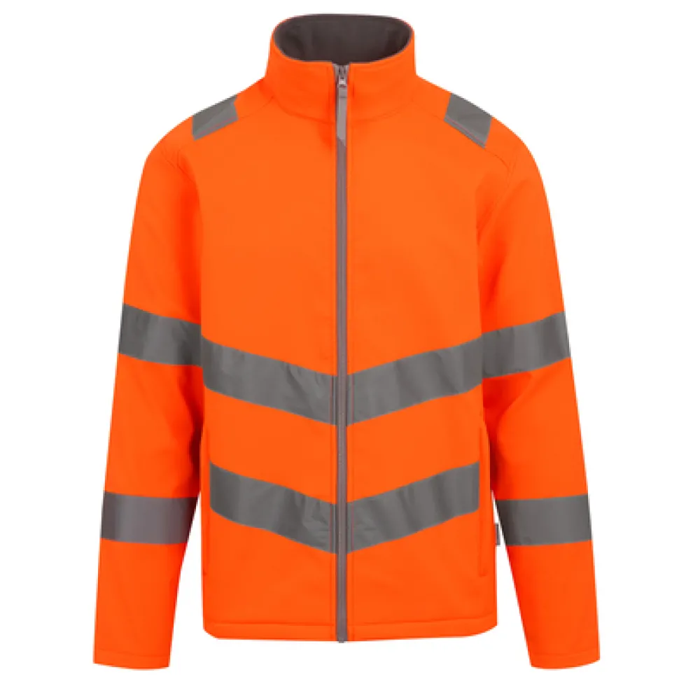 RG712 Regatta Pro Contract Hi-Vis Ablaze 2L Softshell Jacke hohe Sichtbarkeit