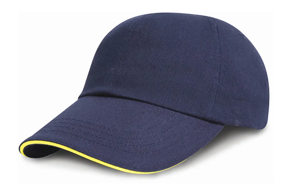 RH24P Result Headwear Kappe Sandwich-Schirm in Kontrastfarben