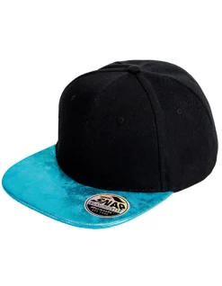 RH87 Result Headwear Kappe Bronx Kappe mit flachem Glitzerschirm