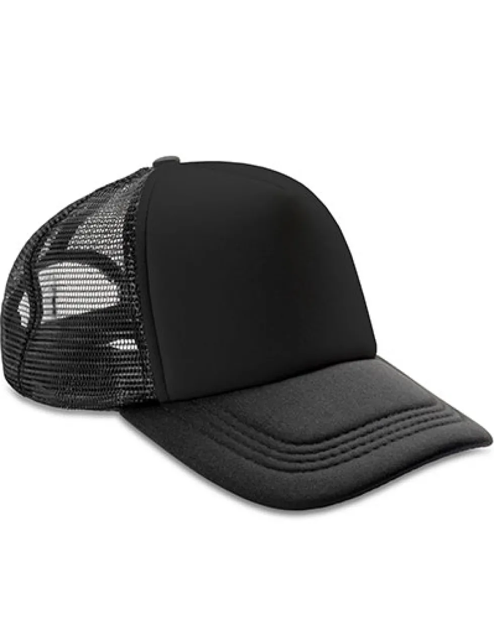 RH089 Result Headwear Kappe Detroit Weißes Stirnteil Mesh und Schirm in Kontrastfarbe